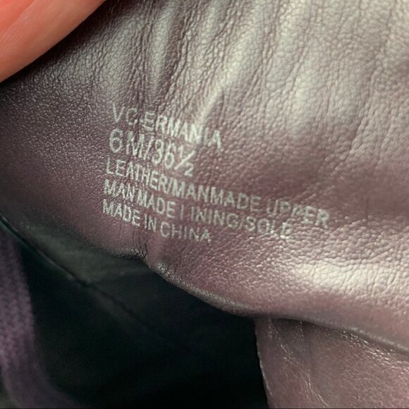 Vince Camuto Ermania Bootie Black deep red leather - Picture 11 of 14